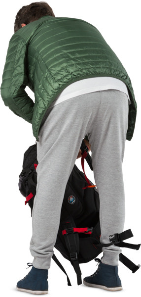 Man with mountain backpack image