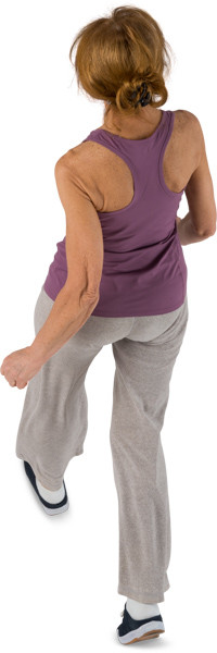 Walking woman in sport clothes image