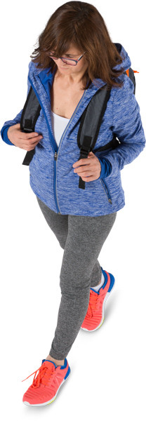 Woman walking in sport clothes image