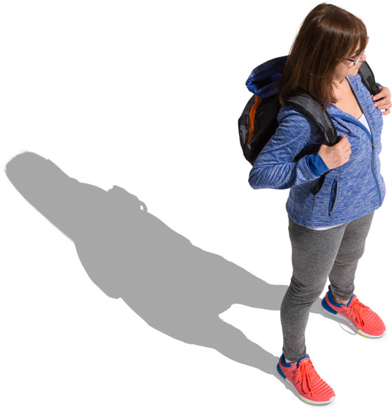 Woman with backpack image