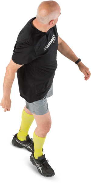 Walking senior man image